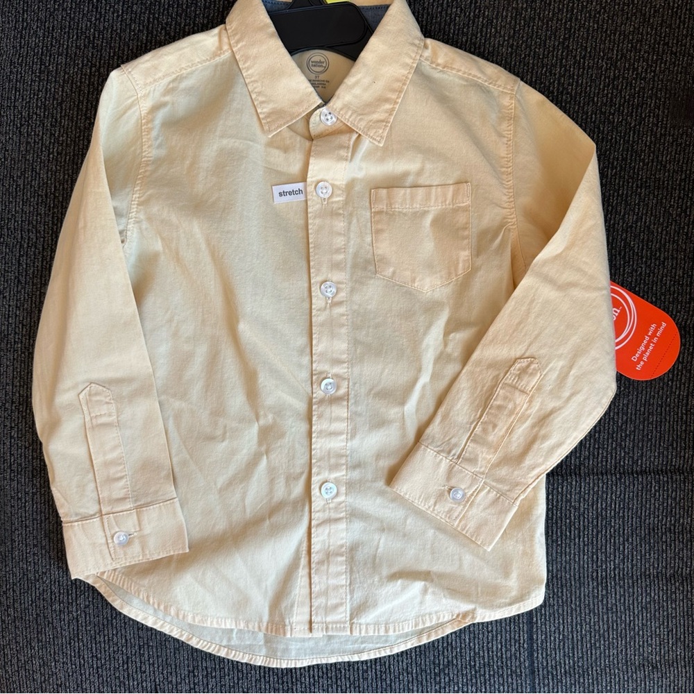 Wonder Nation 3T boys woven  long sleeve shirt